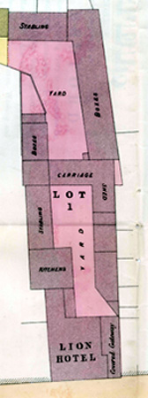 Plan of the Lion Hotel in 1876 GA2178